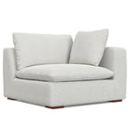 WYNDENHALL Marlee 3-Seater Modular Sofa and Ottoman Set in Velvety Chenille Performance Fabric