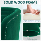 Nailhead Swivel Barrel Chair