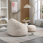 Bedding Bean Bag Sofa Chair With Footrest