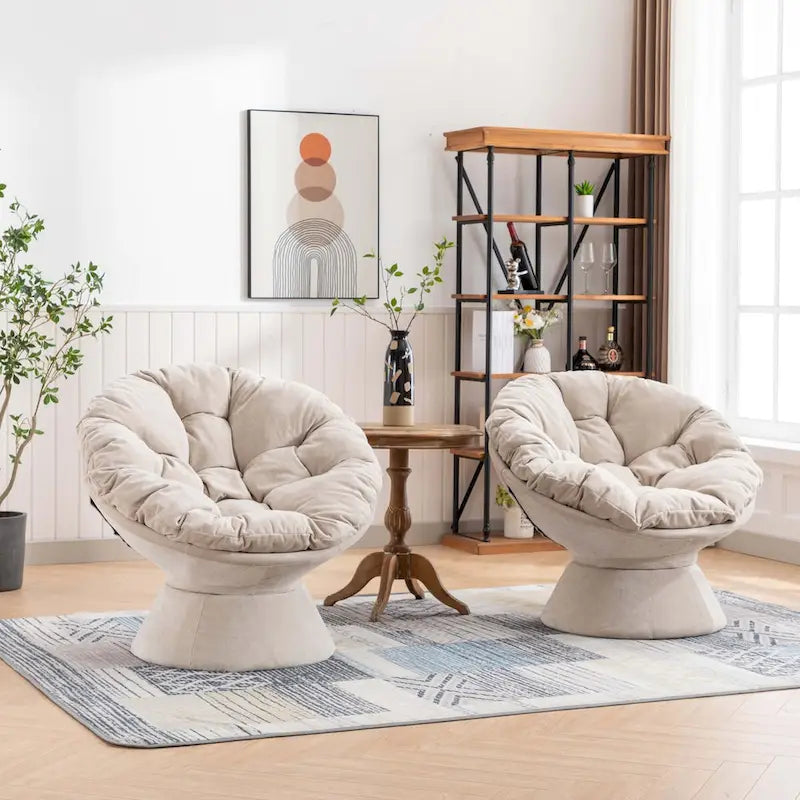 Oversized 360 Swivel Accent Chair for Living Room Bedroom