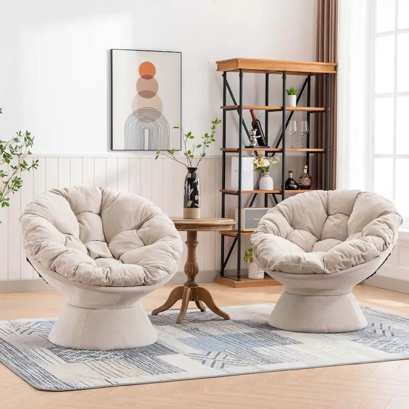 Oversized 360 Swivel Accent Chair for Living Room Bedroom