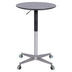 Adjustable Height Bar Table with 360° Swivel - Aluminum Base (24")