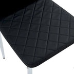 Dining chair, black chair and 6-piece set of