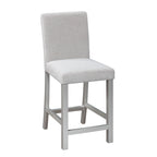5 Piece Counter Height Table Set, Wooden Kitchen Table Set with Square Table and 4 Upholstered Chairs
