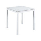 5 Piece Counter Height Table Set, Wooden Kitchen Table Set with Square Table and 4 Upholstered Chairs