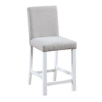 5 Piece Counter Height Table Set, Wooden Kitchen Table Set with Square Table and 4 Upholstered Chairs