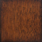 Andrews 3-Piece Solid Wood Top Distressed Chestnut Brown Dining Table Set with Expandable Drop Leaf and Napoleon Chairs