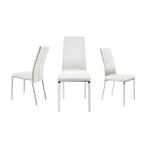 Casabianca Home Loto Set of 2 Dining Chair in Taupe Top Grain Leather