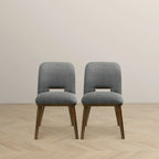 Raleigh Luxury Modern Solid Wood Dining Chair (Set of 2)