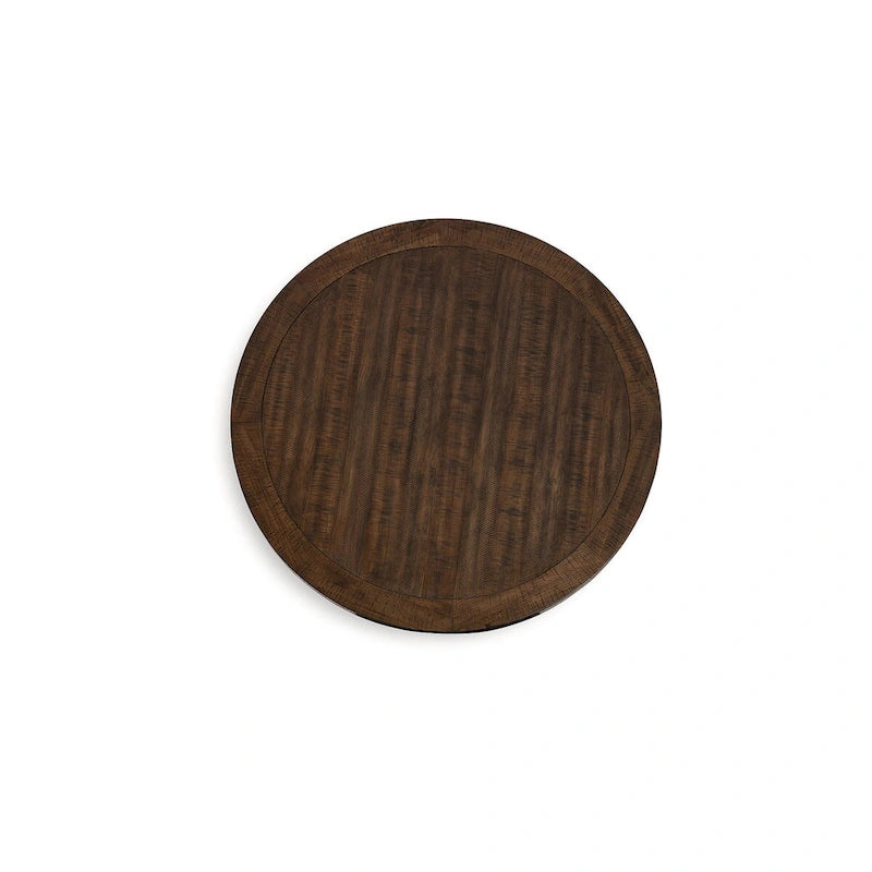 Signature Design by Ashley Valebeck Black/Dark Brown Counter Height Dining Table - 48 W x 48 D x 36 H