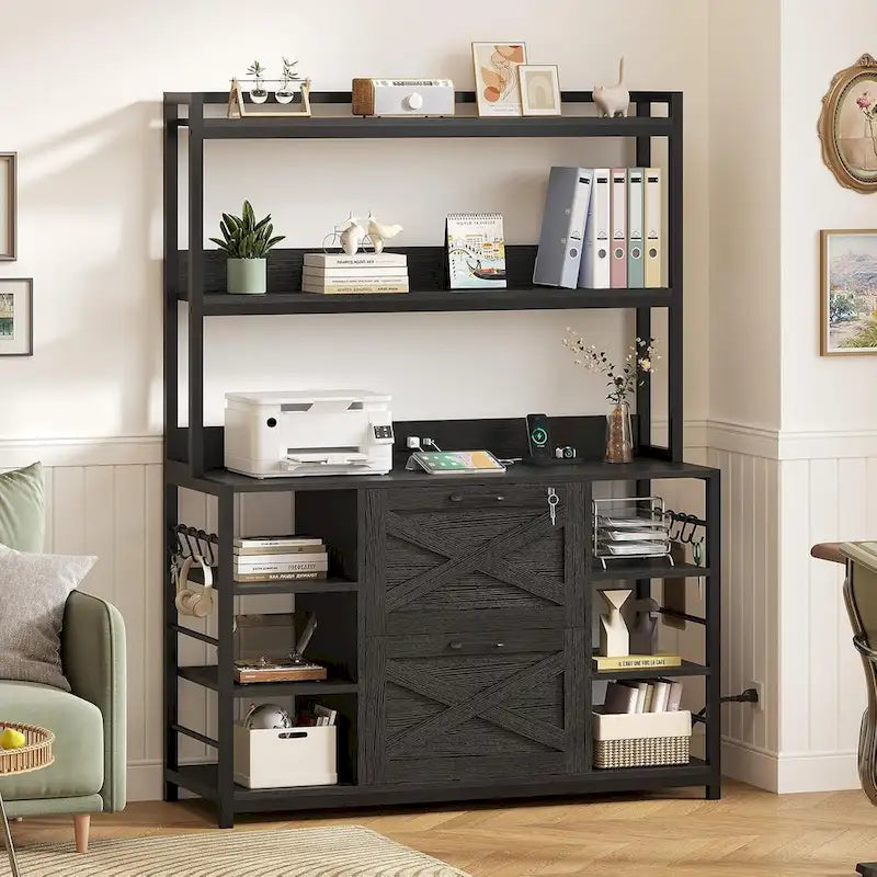 6 Layer File Cabinet Lock Vertical Filing Cabinet Charging Station