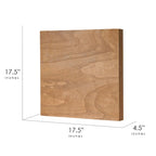 American Art Decor Wood Chess & Checkers Board Game Set with Drawer Tabletop Decor - 2.5 H x 16 L x 16 D