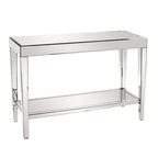 Allan Andrews Mirrored Console Table with Bottom Shelf