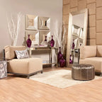 Allan Andrews Mirrored Console Table with Bottom Shelf
