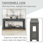 Console Table/Sofa Table with Storage Drawers and Bottom Shelf for Entryway Hallway