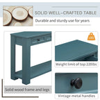 Console Table/Sofa Table with Storage Drawers and Bottom Shelf for Entryway Hallway
