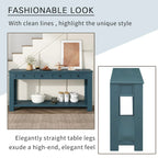 Console Table/Sofa Table with Storage Drawers and Bottom Shelf for Entryway Hallway