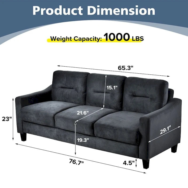 Comfortable Sectional Couches for Living Room/Bedroom/Office/Small Space