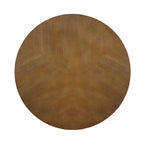 Mid Century Circle Wooden Coffee Table for Living Room Farmhouse