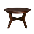 Mid Century Circle Wooden Coffee Table for Living Room Farmhouse