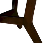 Mid Century Circle Wooden Coffee Table for Living Room Farmhouse