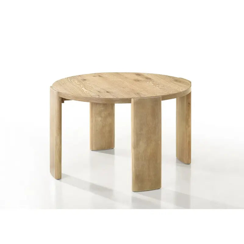 Bowen Oak Finish 47 Round Dining Table