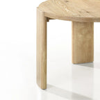 Bowen Oak Finish 47 Round Dining Table