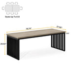 78.74-inch Two Person Computer Desk for Home Office