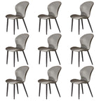 Set of 3/6/9/12 PU Leather Modern Dining Chairs - Comfortable, Easy-to-Clean, Contemporary Design for Kitchen or Dining Room
