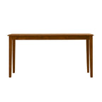 Nova 60 Inch Rectangular Dining Table, Tapered Legs, Rich Walnut Brown