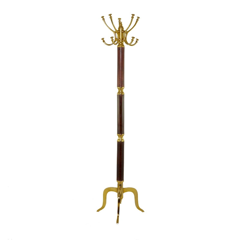 Aluminum Metal Coat Rack - Silver or Gold - Roche River Decor