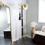 Aluminum Metal Coat Rack - Silver or Gold - Roche River Decor