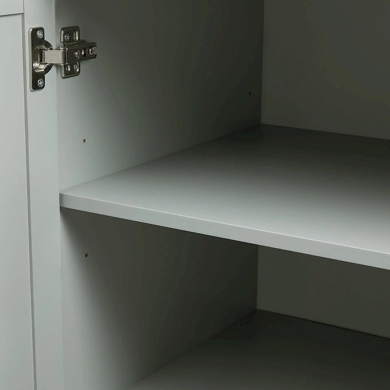 32 in. W x 72 in. H Storage Cabinet with Doors and Three Drawers