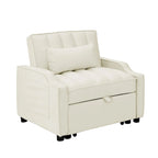 Velvet Pull Out Armchair