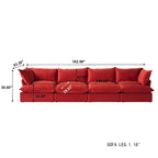 Modular Sectional Sofa Couch, 162.98 Velvet 4 Seater Sofa, Sofa Couch for Living Room Apartment