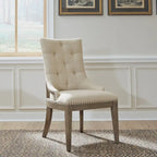 Americana Farmhouse Dusty Taupe Rectangular Table Set with Dining Chairs Various Options