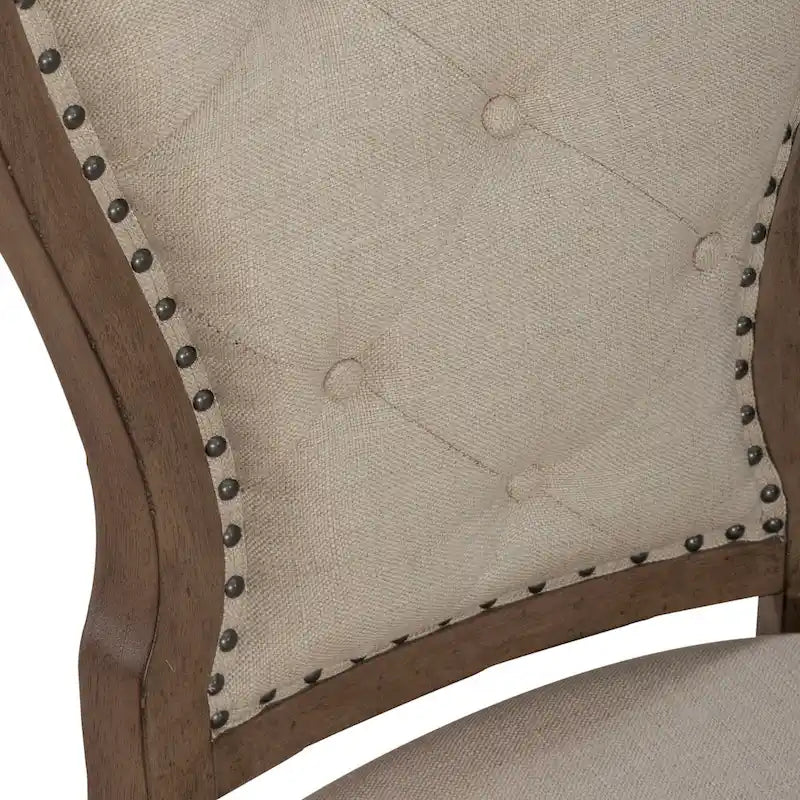 Americana Farmhouse Dusty Taupe Rectangular Table Set with Dining Chairs Various Options