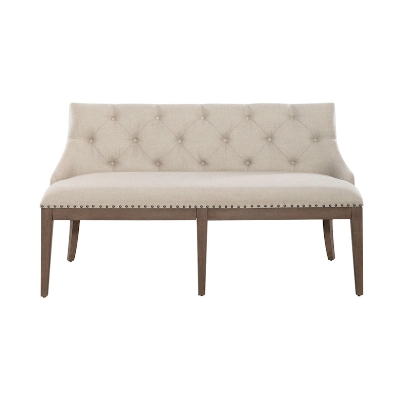 Americana Farmhouse Dusty Taupe Rectangular Table Set with Dining Chairs Various Options