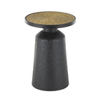 Metal Handmade Side End Accent Table with Rope Tabletop - Black - Roche River Decor