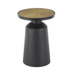 Metal Handmade Side End Accent Table with Rope Tabletop - Black - Roche River Decor