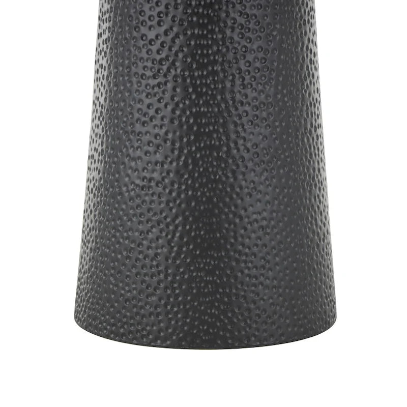 Metal Handmade Side End Accent Table with Rope Tabletop - Black - Roche River Decor