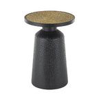 Metal Handmade Side End Accent Table with Rope Tabletop - Black - Roche River Decor