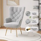 Modern Velvet Fabric Upholstered Chair