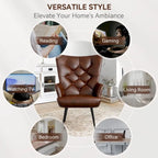 Modern Velvet Fabric Upholstered Chair