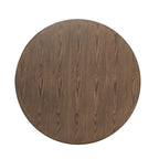 42 Round Dining Table for 4 Person, Retro Kitchen Table, Wooden Dinner Room Table with Solid Wood Legs,Ultra Easy to Assemble