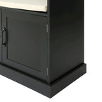 Classic Hall Tree with 3 Hooks,Coat Hanger,Storage Bench for Entrance,Hallway